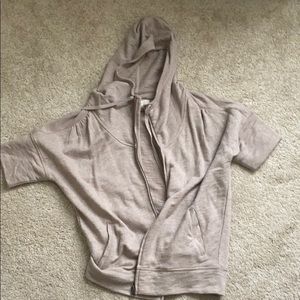 The Loft Short sleeve zip up hoodie